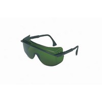 Honeywell S2508 Uvex By Sperian Astro OTG 3001 Safety Glasses With Black Frame And Green And Shade 3 Polycarbonate Infra-dura Ul